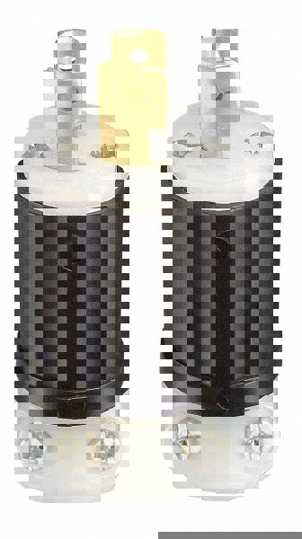 Locking Inlet: Connector, Industrial, ML-1R, 125V, Black & White